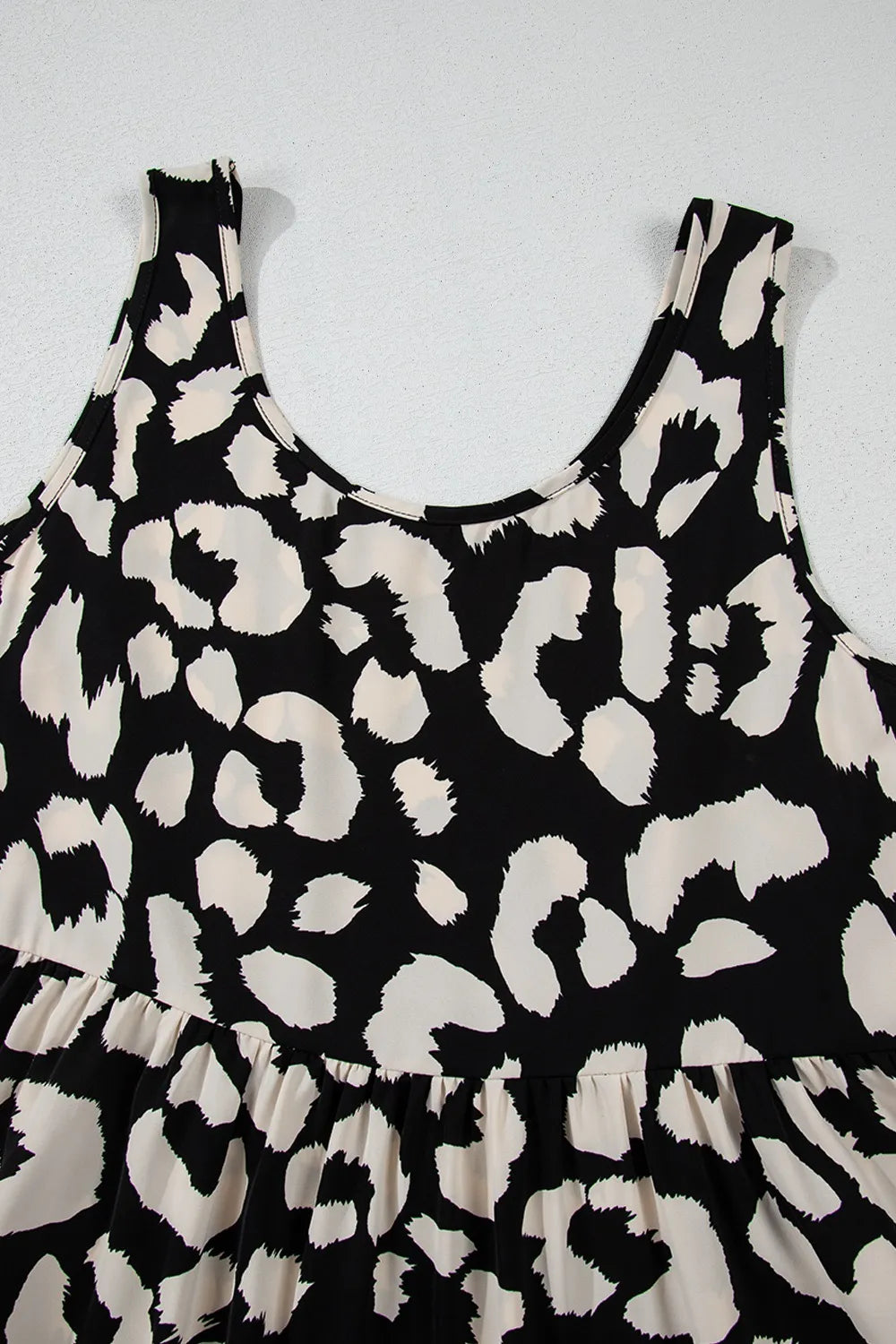 Leopard Print Sleeveless Summer Mini Dress OutfitFlow