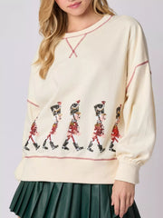 Christmas Marching Band Sequin Sweatshirt OutfitFlow