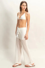 HYFVE Crochet Bra and Drawstring Pants Set OutfitFlow