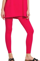 Zenana Cotton Round Neck Top & Legging Set OutfitFlow