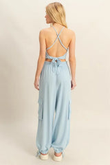 HYFVE Crop Top and Cargo Pants Set OutfitFlow
