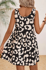 Leopard Print Sleeveless Summer Mini Dress OutfitFlow