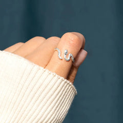 925 Sterling Silver Snake Ring OutfitFlow