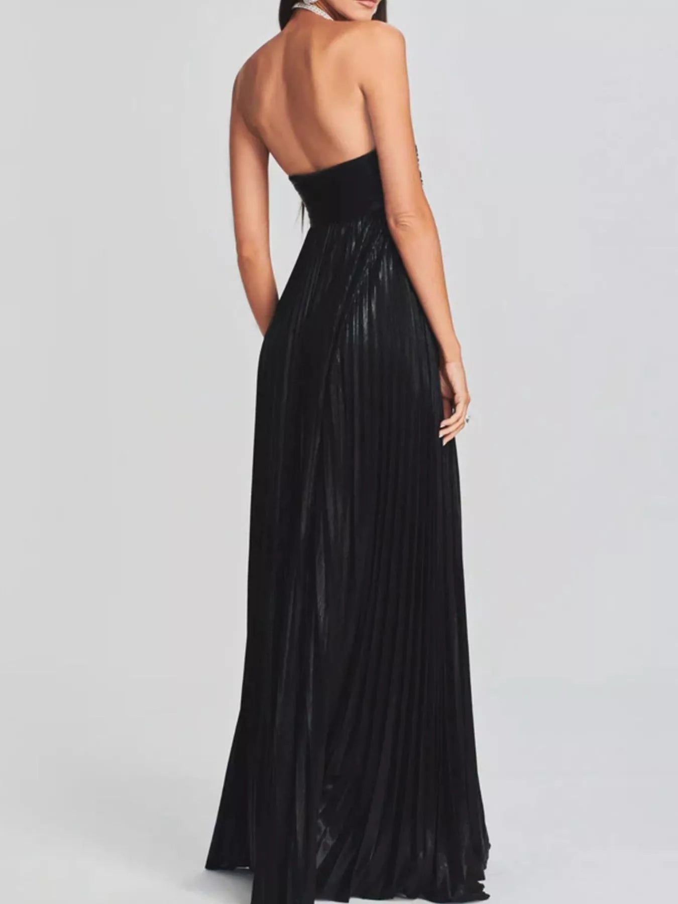 Split Sweetheart Neck Tube Maxi Dress OutfitFlow