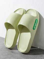 Open Toe Flats Slippers Gum Leaf OutfitFlow
