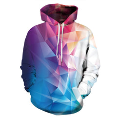 Outfit Flow - Full Size Geometric Drawstring Hoodie with Pockets