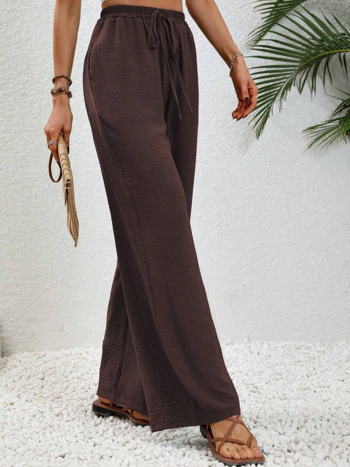 Outfit Flow - Wide Leg Drawstring Pants