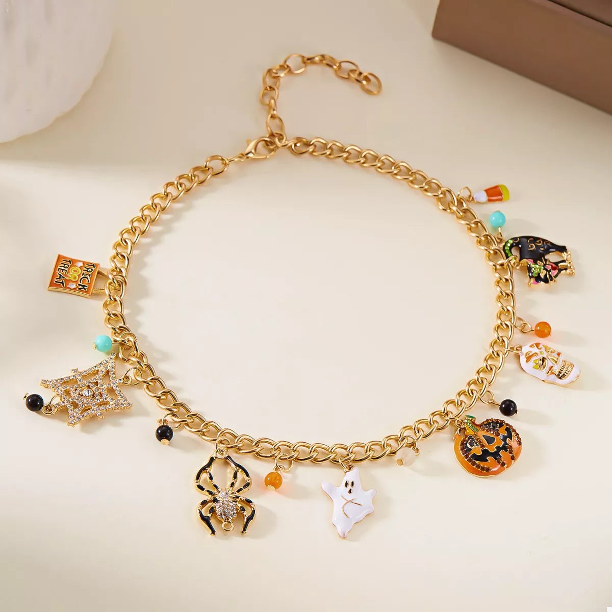 Halloween Charm Necklace with Festive Pendant Collection OutfitFlow