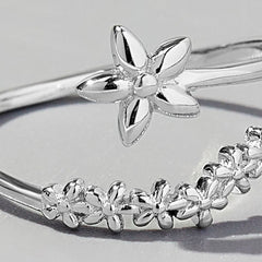 925 Sterling Silver Flower Ring OutfitFlow