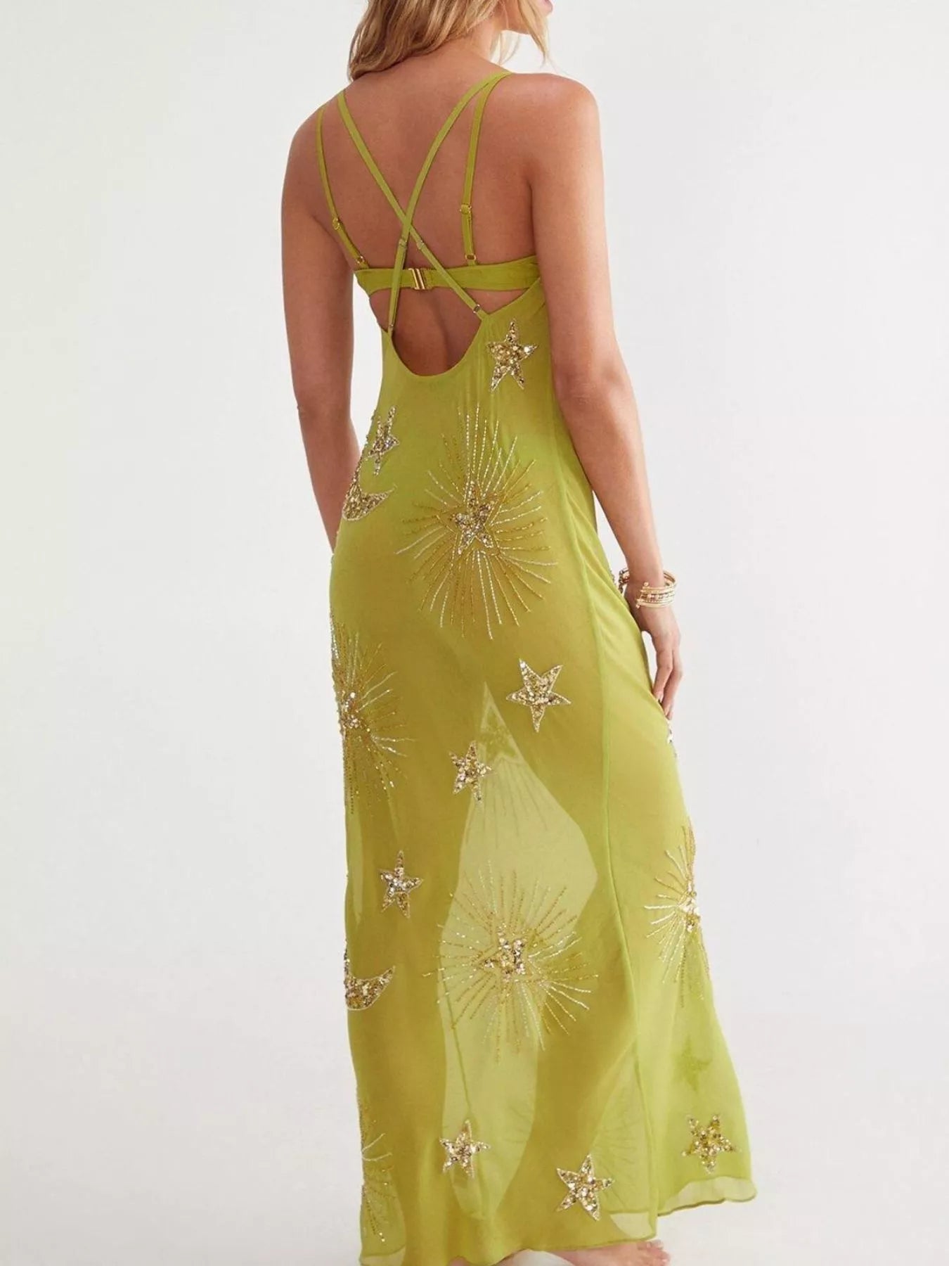 Cowl Neck Maxi Cami Dress OutfitFlow