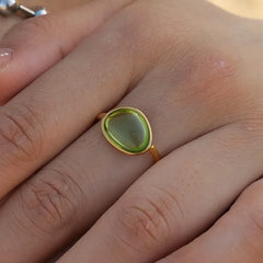 2 Piece Resin Oval Adjustable Ring OutfitFlow