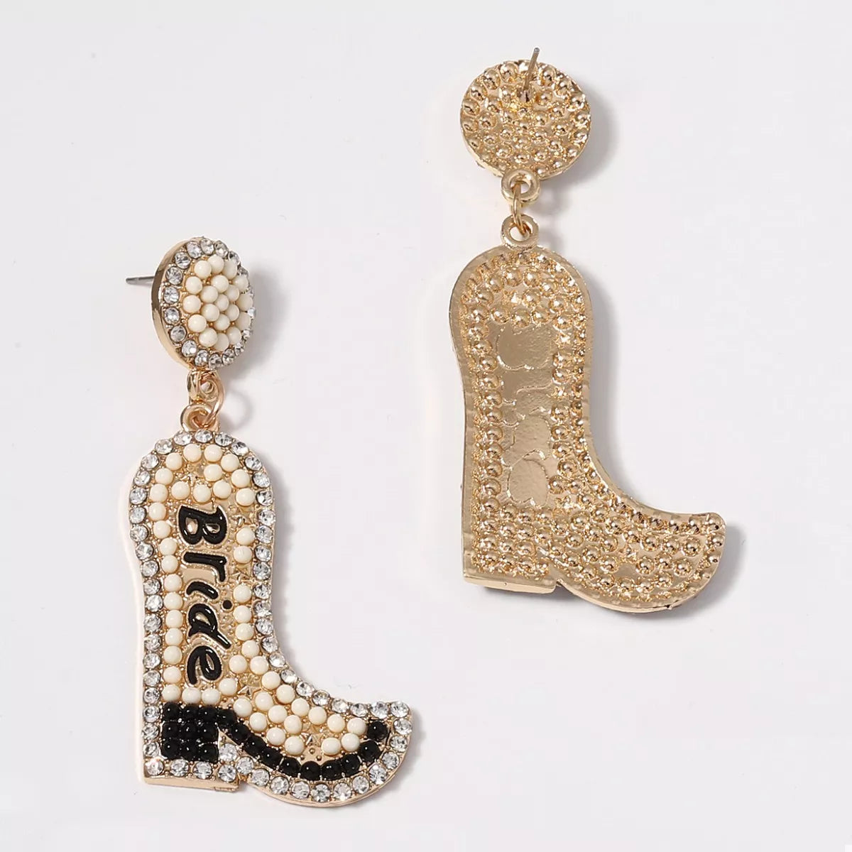Bride Boot Dangle Earrings OutfitFlow