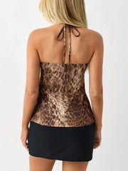 Leopard Halter Neck Cami OutfitFlow