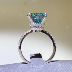 5 Carat Moissanite Zircon 925 Sterling Silver Ring OutfitFlow