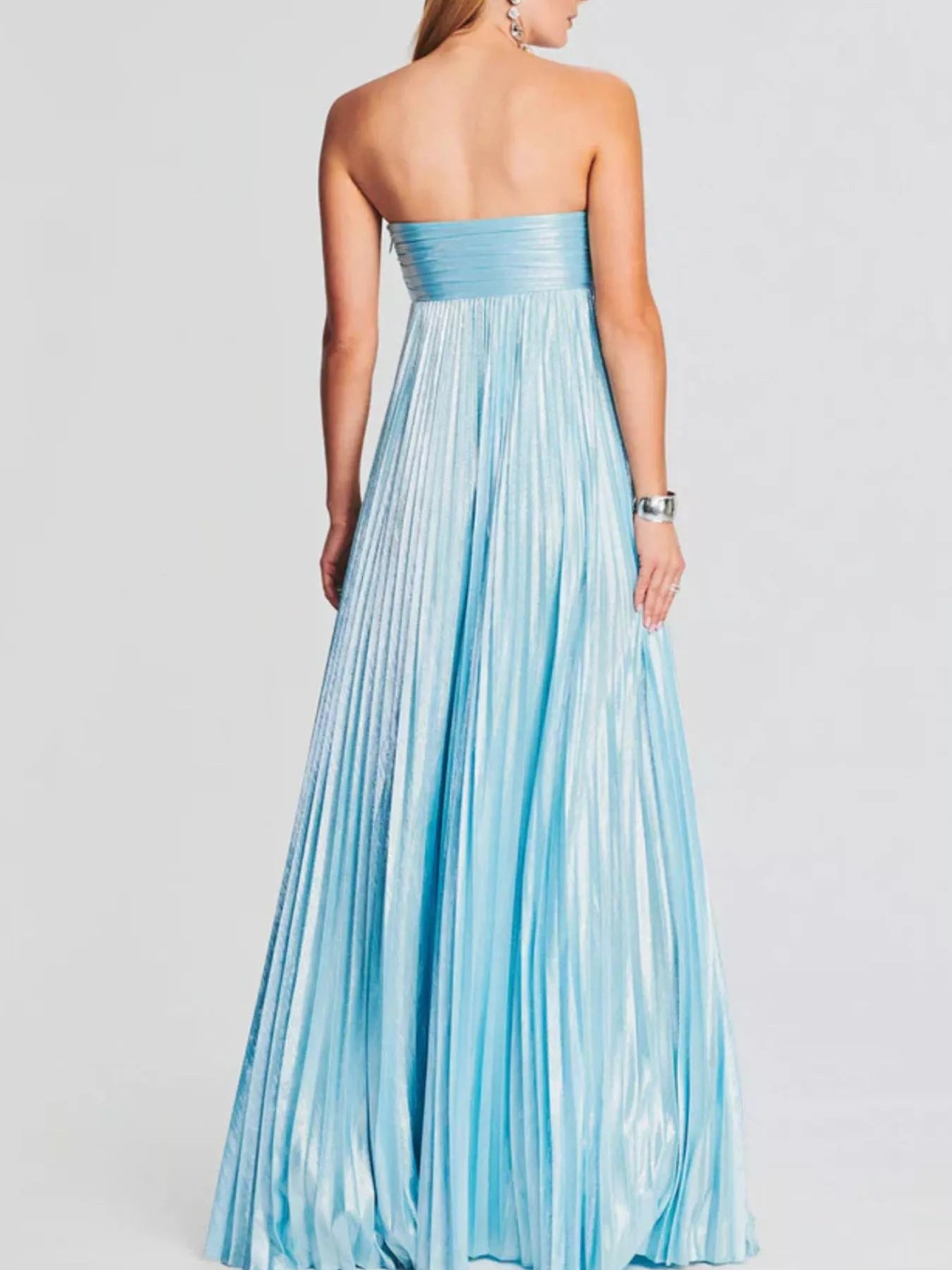 Split Sweetheart Neck Tube Maxi Dress OutfitFlow