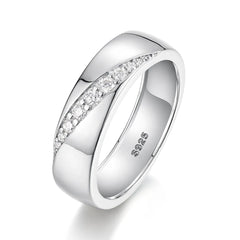 925 Sterling Silver Moissanite Ring OutfitFlow