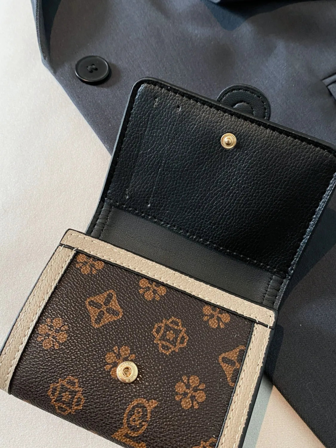 Printed PU Leather Wallet OutfitFlow