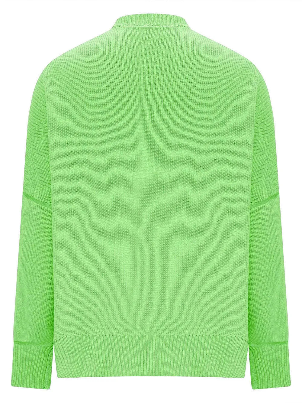 Round Neck Long Sleeve Sweater OutfitFlow