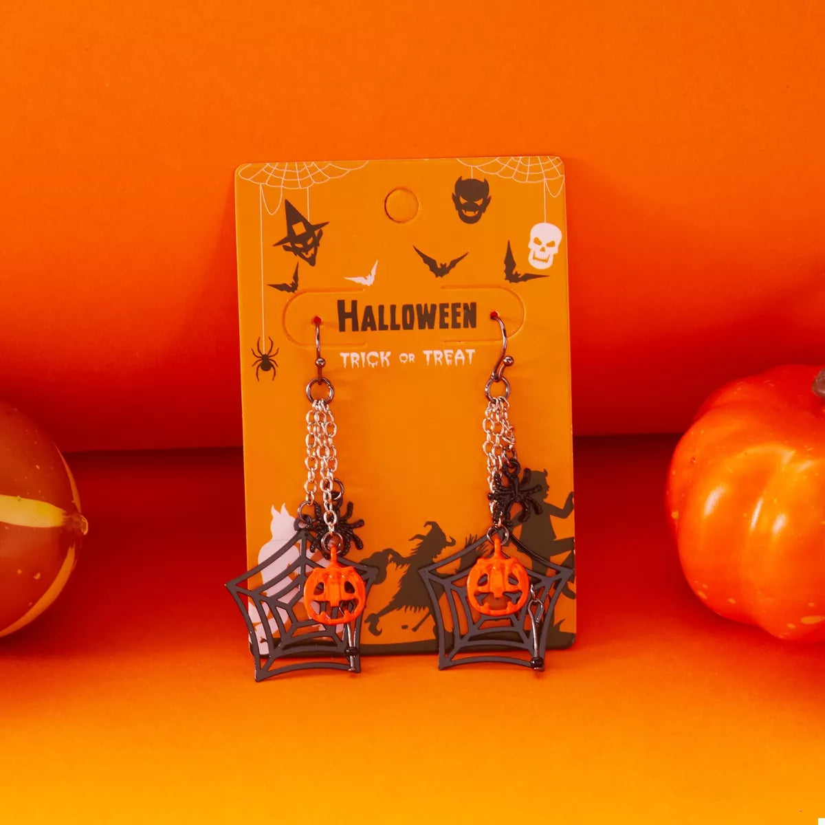 Halloween Spider Web Earrings OutfitFlow