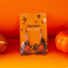 Halloween Spider Web Earrings OutfitFlow