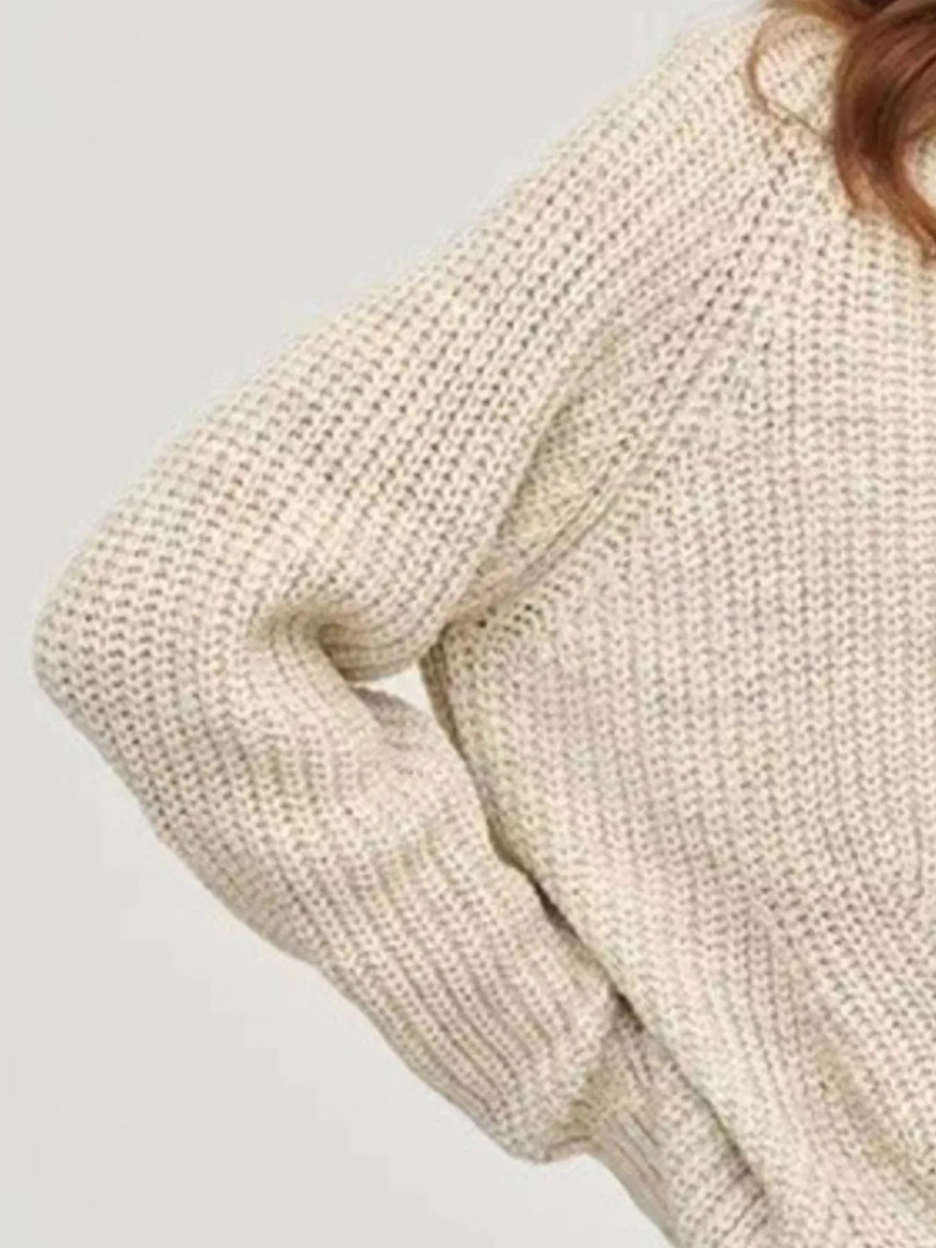 Turtleneck Long Sleeve Sweater OutfitFlow