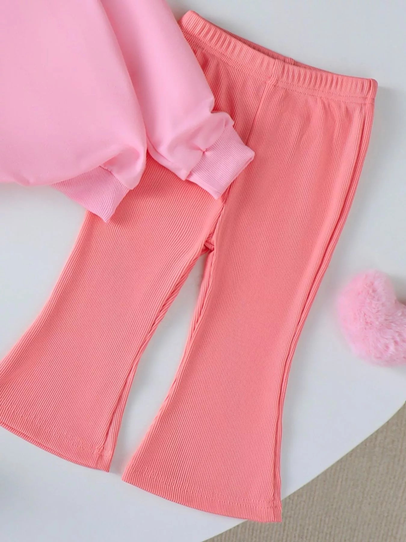 Children's Halloween Graphic Sweatshirt and Flare Pants Set OutfitFlow