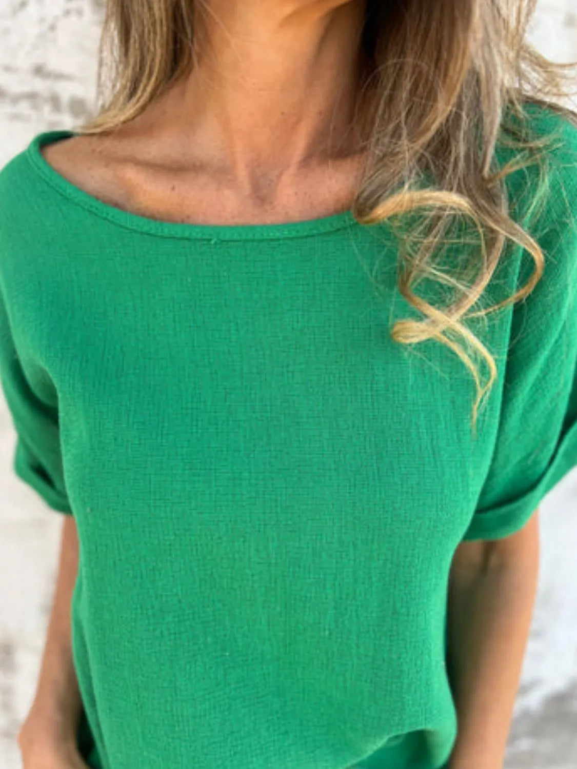 Full Size Round Neck Short Sleeve T-Shirt Plus Size OutfitFlow