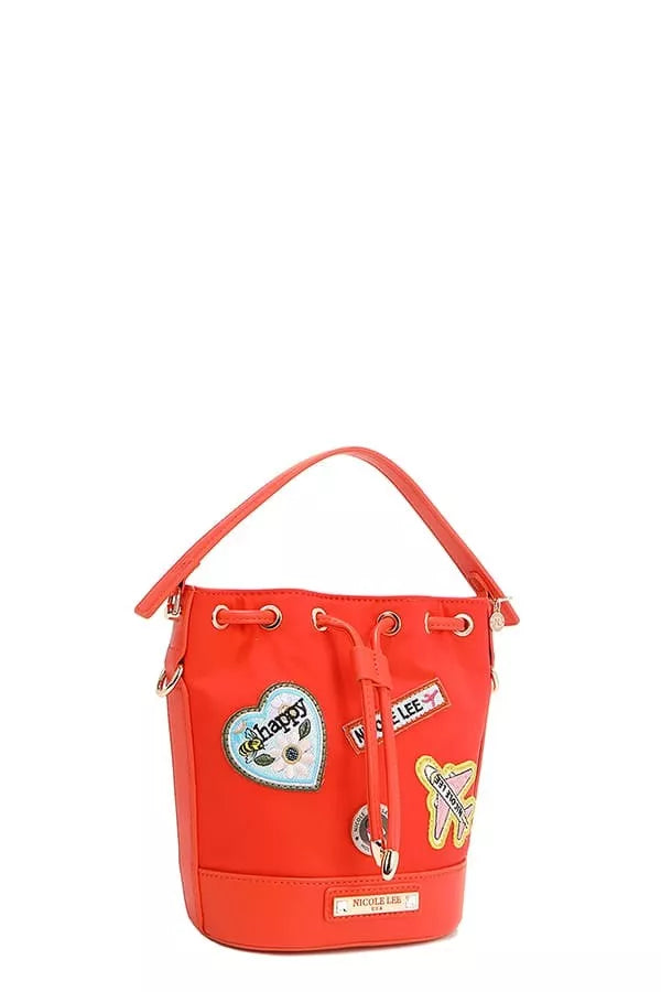 Nicole Lee USA Color Patch Bucket Bag Trendsi