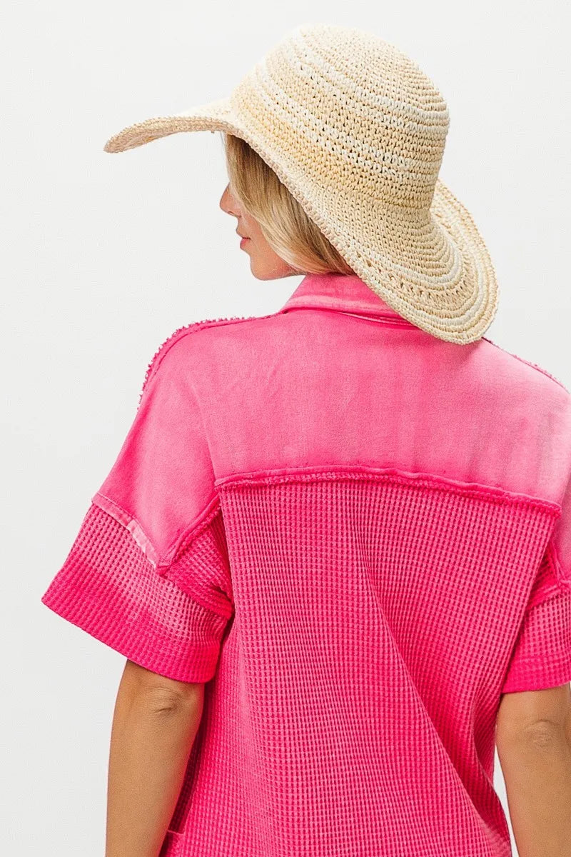 BiBi Dip Dye Mineral Washed Knit Dress OutfitFlow