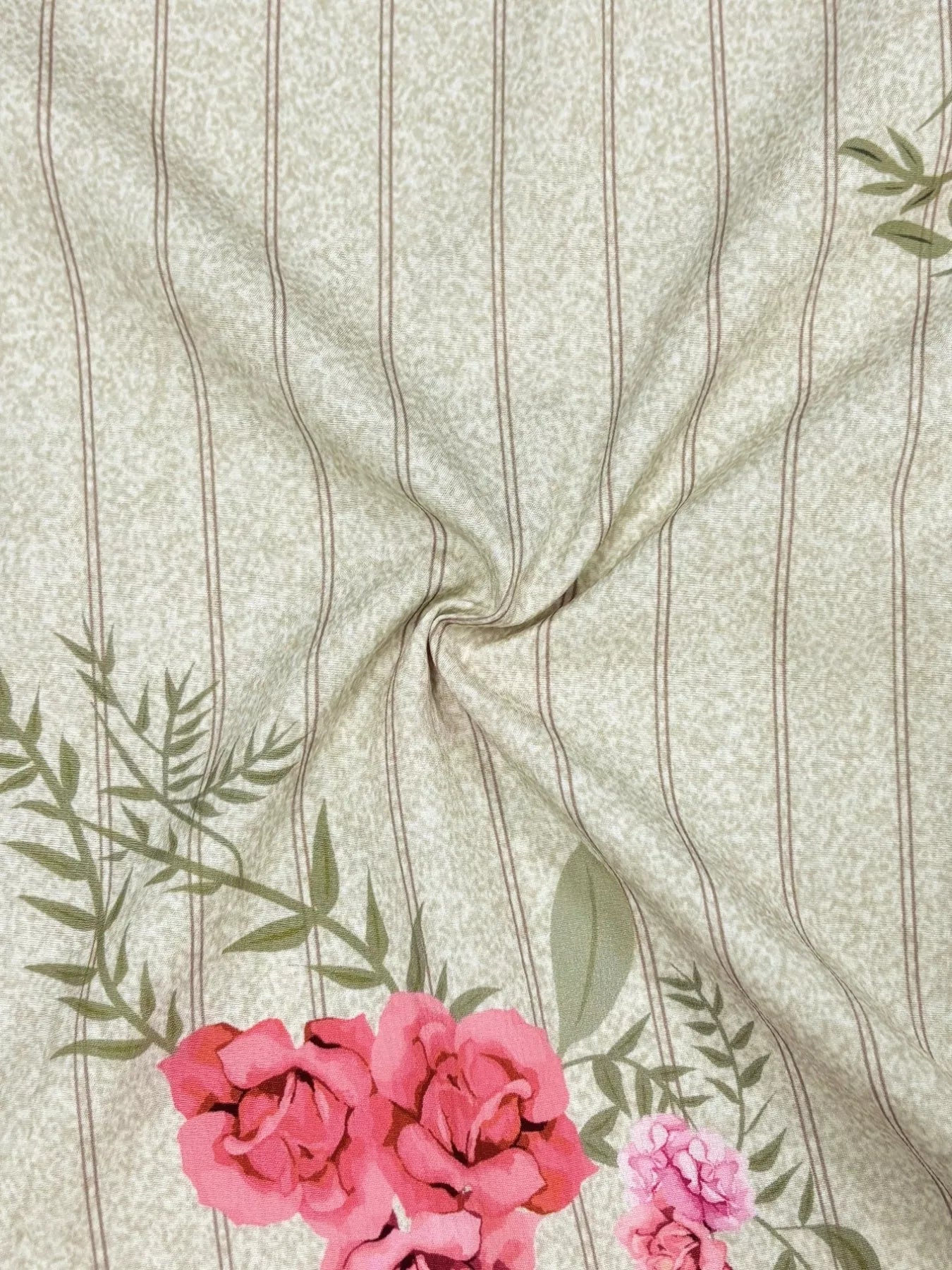 Plus Size Floral Striped Button-Down Midi Shirt Dress OutfitFlow