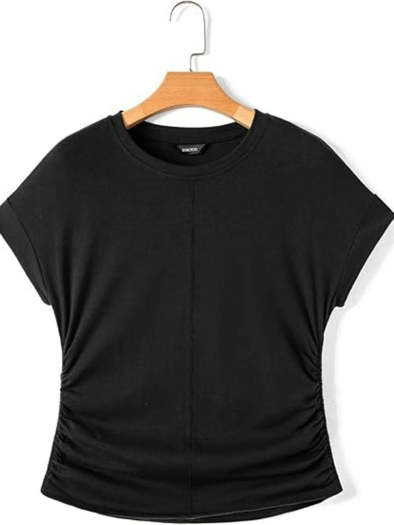 Round Neck Short Sleeve T-Shirt OutfitFlow