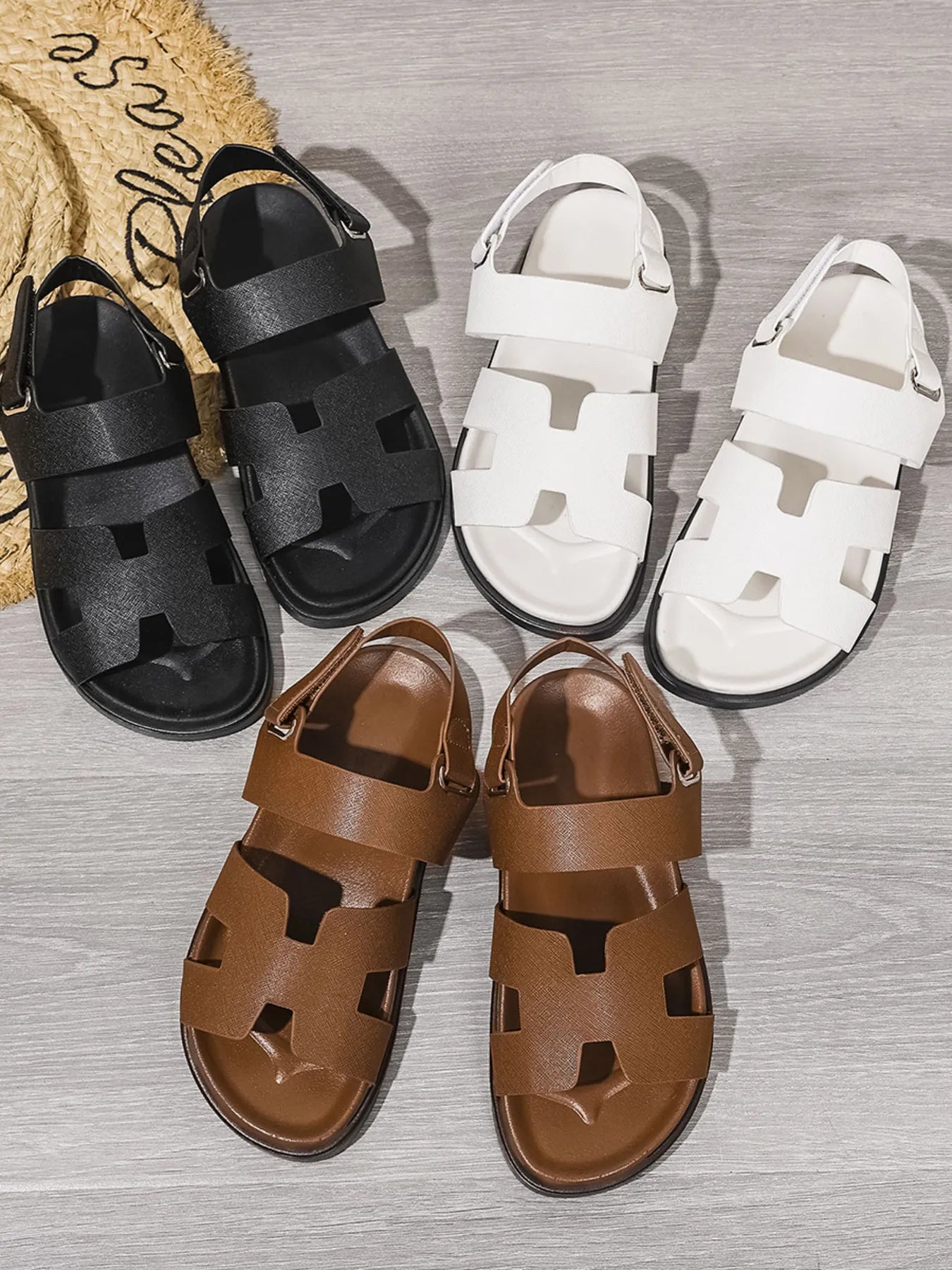 H-Style Gladiator Sandals with Ankle Strap OutfitFlow