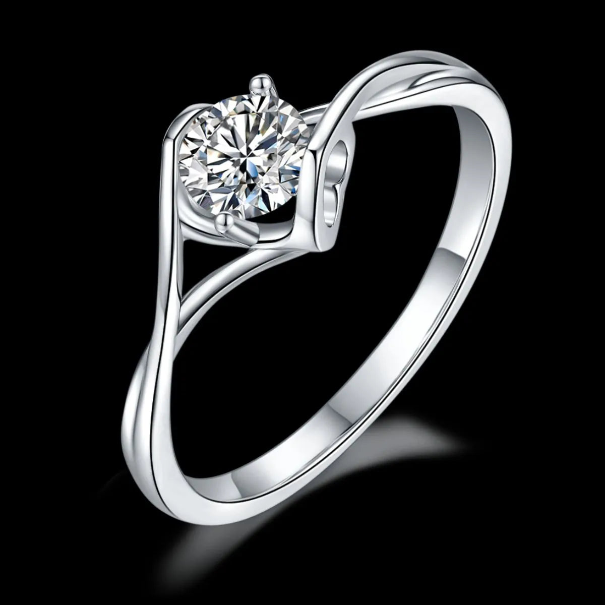 Moissanite 925 Sterling Silver Ring OutfitFlow
