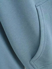 Casual Loose Zip-Up Hoodie OutfitFlow