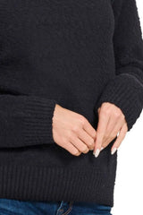 Zenana Turtle-neck Long Sleeve Sweater OutfitFlow