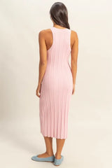 HYFVE Round Neck Bodycon Ribbed Knit Dress OutfitFlow