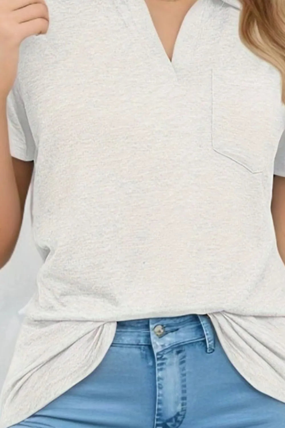 Johnny Collar Short Sleeve Top OutfitFlow