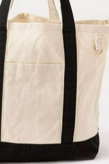 Fame Contrast Trim Tote Bag OutfitFlow