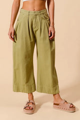 SO ME Mid Rise Wide Leg Chino Pants With Pockets OutfitFlow