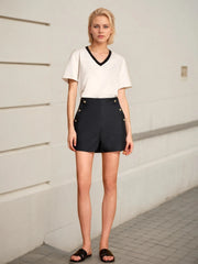 High-Waisted Shorts OutfitFlow