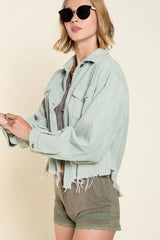 POL Button Down Corduroy Trucker Jacket OutfitFlow