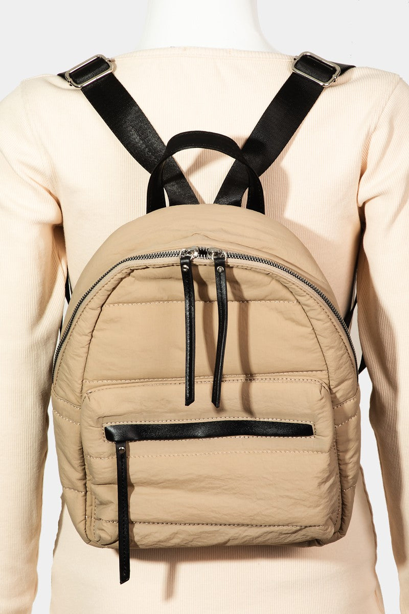 Outfit Flow - Fame Adjustable Strap Nylon Backpack Bag