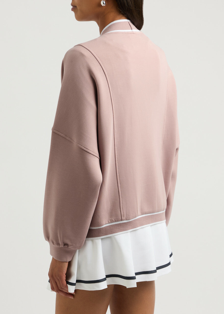 Contrast Trim V Neck Button Up Cardigan OutfitFlow