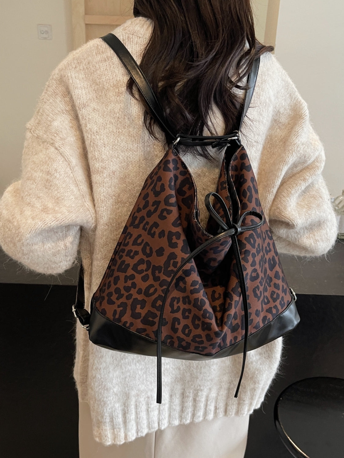 Outfit Flow - Leopard Dual Purpose Crossbody Bag