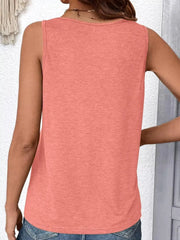 Ruched V-Neck Tank OutfitFlow