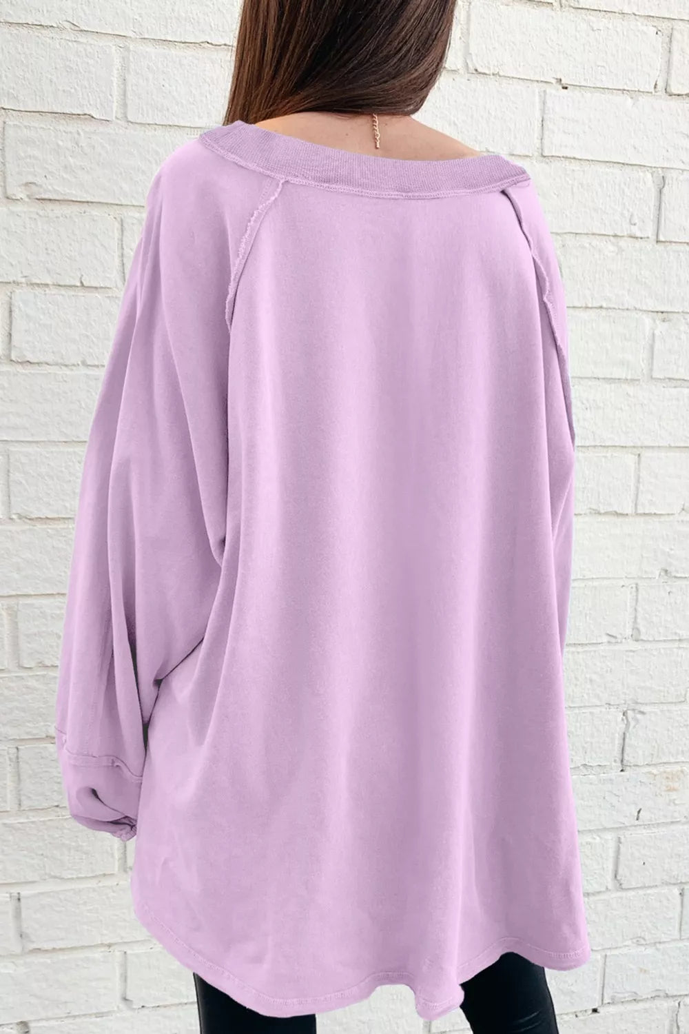 Oversized Washed Crewneck Sweatshirt OutfitFlow