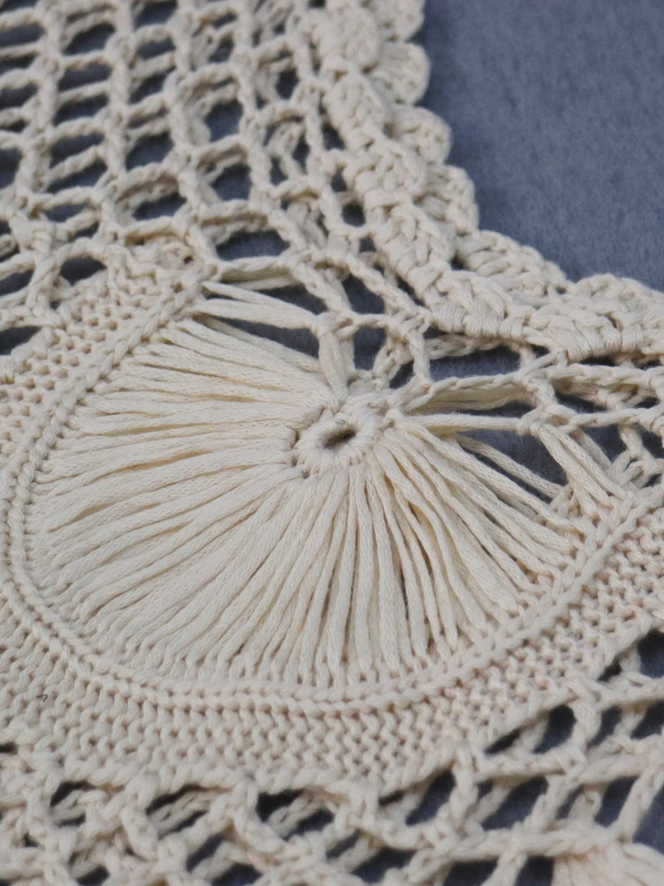 Crochet Fringe Beach Cover Up OutfitFlow