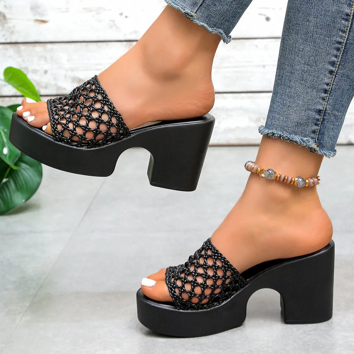 Open Toe Wedge Sandals OutfitFlow