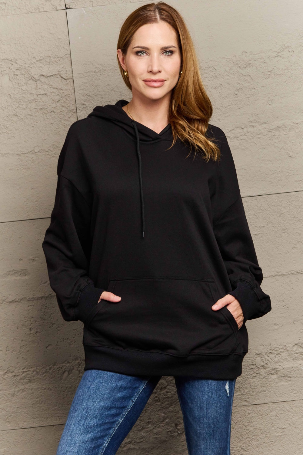 Outfit Flow - Full Size Long Sleeve Dropped Shoulder Hoodie