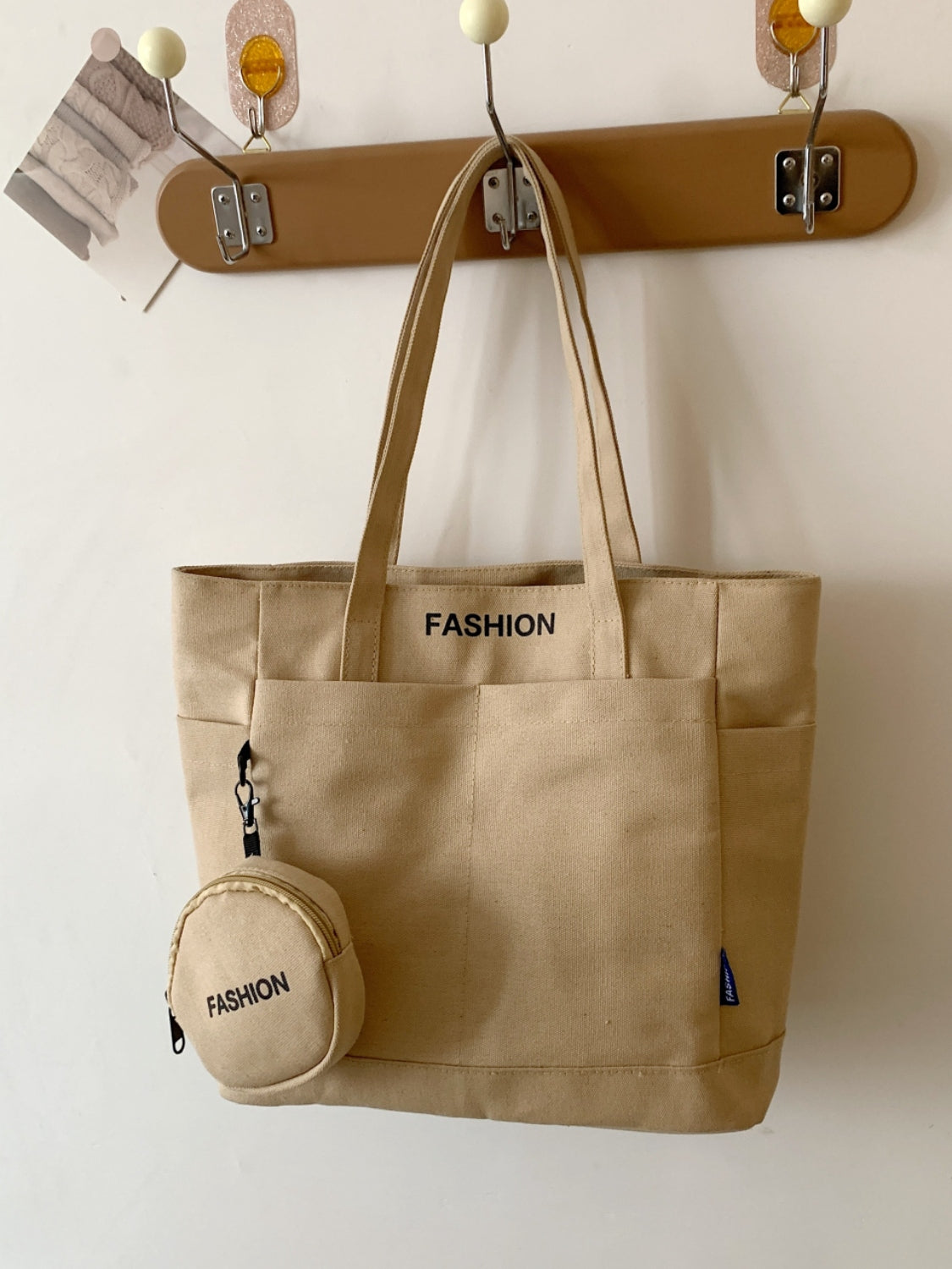 Outfit Flow - Canvas Tote Bag with Pouch